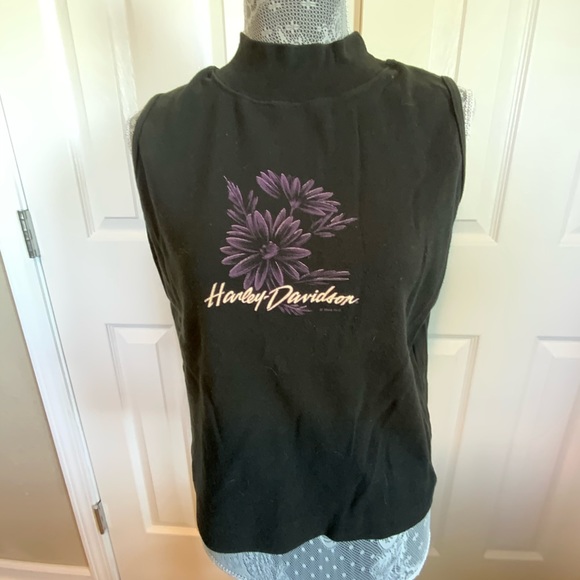 Vintage Harley Davidson turtleneck tank sz XL - Picture 1 of 5